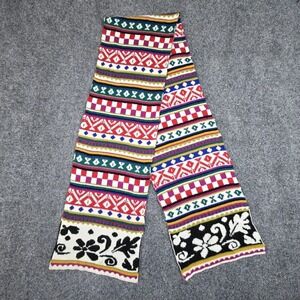 Vintage ARIS Knit Scarf Multicolor Acrylic 64″ Long‎ 9.5″ Wide